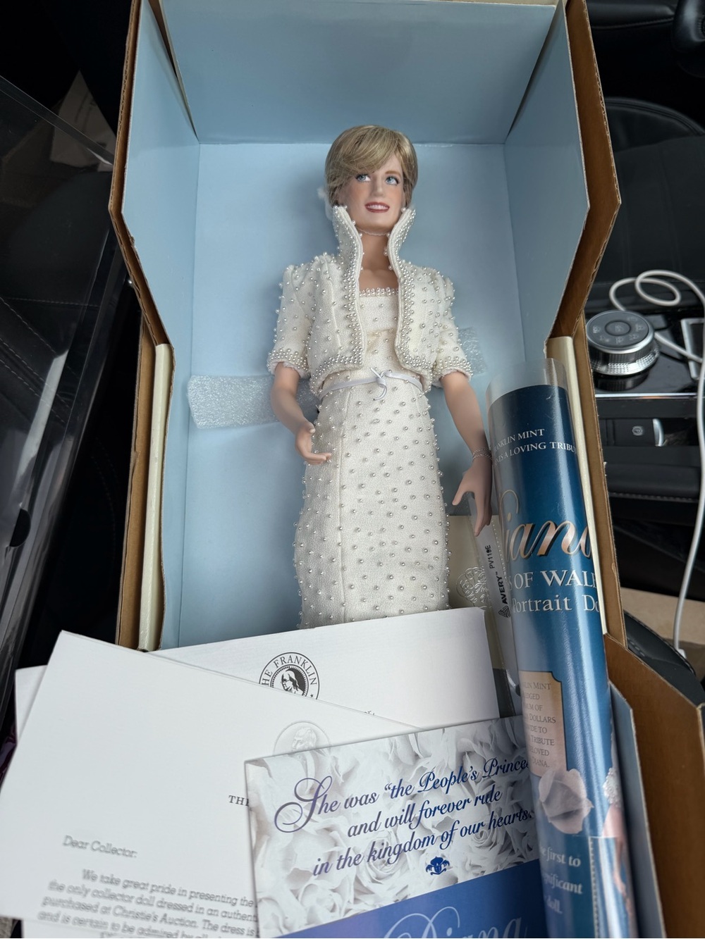 Franklin Mint Pearl-Embellished Ivory Portrait Doll